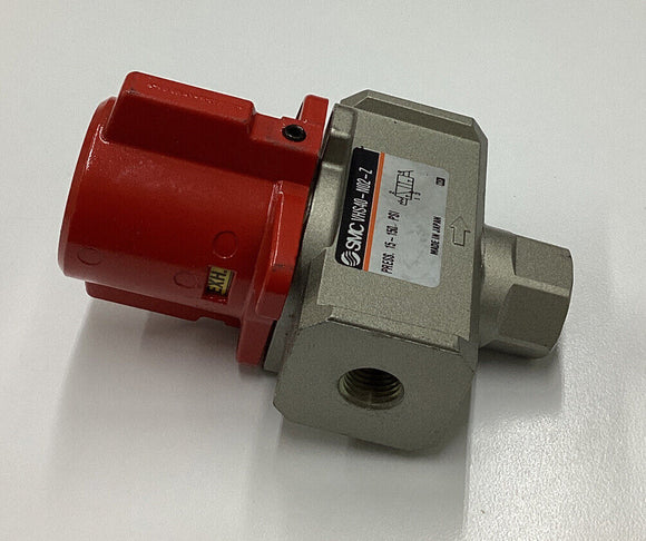 SMC VHS40-N02-Z Pneumatic Lock Valve 15/50PSI, 1/4"In/Out 3/8"Exhaust