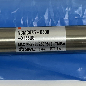 SMC NCMC075-0300-X155US Pneumatic Air Cylinder 3/4" Bore, 3" Stroke - 0