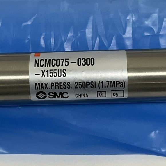 SMC NCMC075-0300-X155US Pneumatic Air Cylinder 3/4" Bore, 3" Stroke