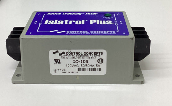 Control Concepts IC+105 AMP Voltage Regulator 120 Vac