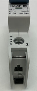 Allen Bradley  1489-A1C080  8 Amp Circuit Breaker 1 pole 277 VAC 48 VDC-3