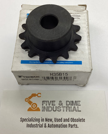 Tsubaki H35B15 Bore to Size Sprocket 1/2" Bore 15 Teeth