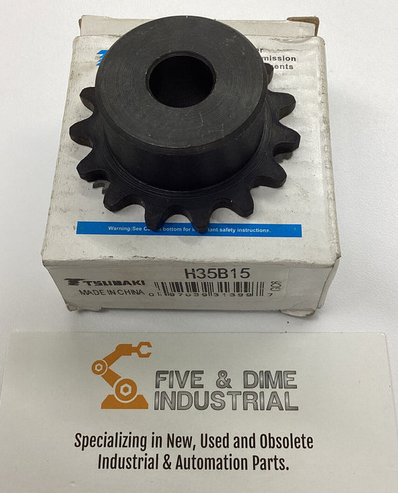 Tsubaki H35B15 Bore to Size Sprocket 1/2" Bore 15 Teeth