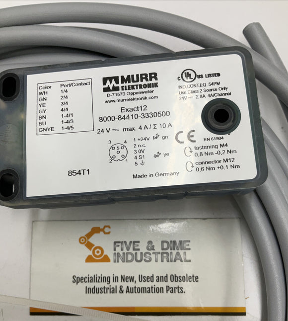 Murr Elektronik 8000-84410-333050 M12 I/O Distribution Module 5.0M