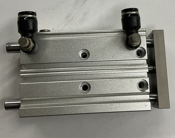 Airtac TCM12X60S Guided Air Cyclinder w/ Flow Valves