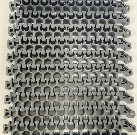 Intralox 2200-14 Grey Radius Flush Grid High Deck w/ Edge Bearing 10 Ft.