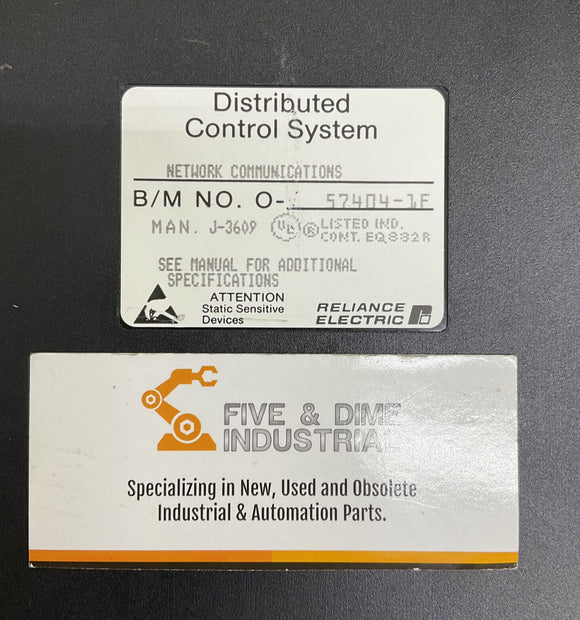 Reliance Electric 57404-1F Distributed Control System J-3609 Module