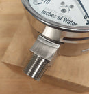 Wika 4" SS Vacuum Gauge 4297602 10 In H2O 1/2" Npt Swiss Made-2