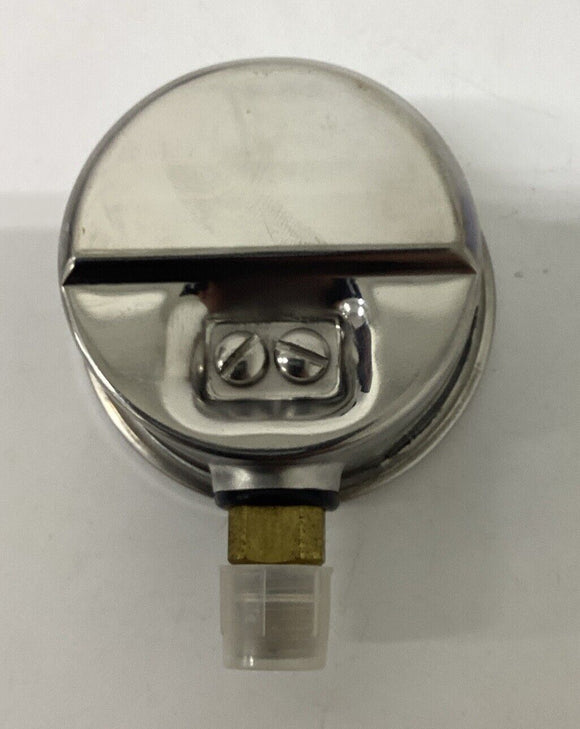 PJC  201L-254G 0-30 PSI Filled Vacuum Gauge 2.5''  1/4'' NPT Lower