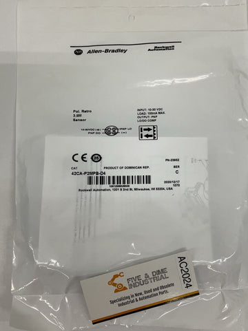Allen-Bradley 42CA-P2MPB-D4 Red Led  Polarized Retro PNP Sensor 3.8M