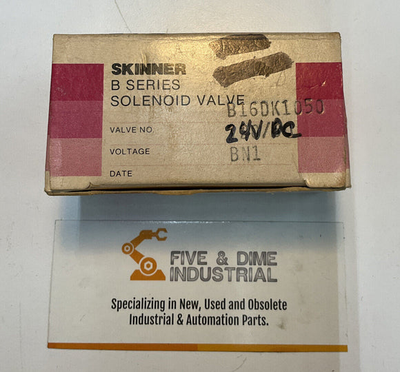 Honeywell Skinner B16DK1050 B Series Solenoid Valve 24 VDC 50 PSI