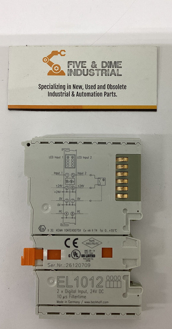 Beckhoff EL1012 Digital Input PLC Module