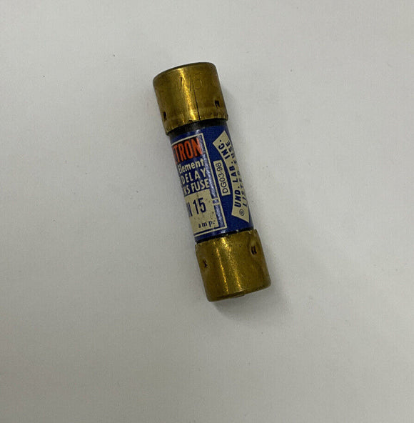 Bussmann Fusetron FRN15 Lot of (4) Dual Element 15A Fuses