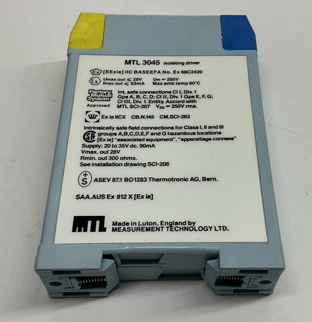 Measurement Technology MTL 3045 Isolating Driver MTL 3000 Series 125mA ...