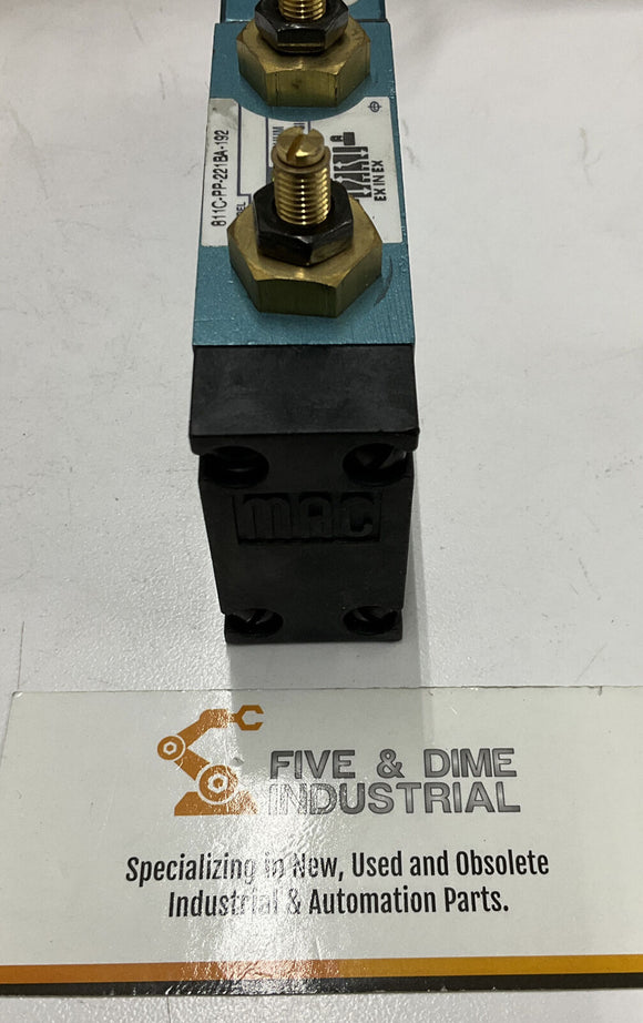 Mac B11C-PP-221BA-192 4 Way 24 VDC Solenoid Valve No Gasket