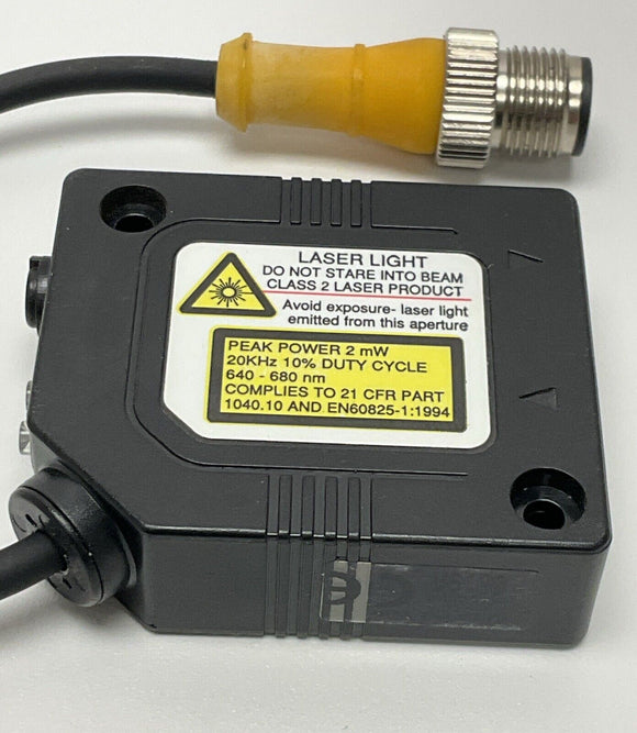 Banner PD49VP6C100Q PicoDot Convergent Laser Sensor 10-30 VDC NPN 4" Focus