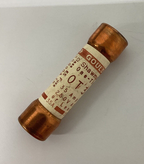 Mersen Gould 0T35 Class K5 One-Time Fuse 35A, 250V Pkg of (6)