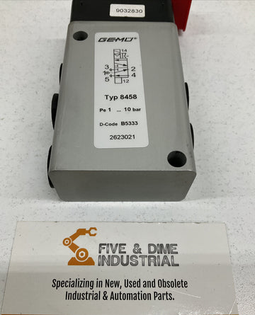 Gemu Type 8458 24V 5/2 Way Pilot Solenoid Valve - 0