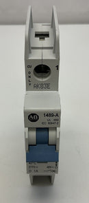 Allen Bradley  1489-A1D010  1 Amp 1 Pole Circuit Breaker  48 VDC,  277 VAC-6