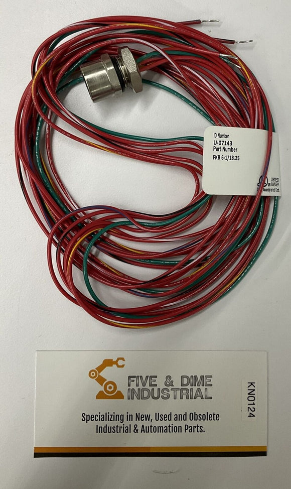 Turck FKB-6-1/18.25  U-07143 MircroFast 6 Pole Receptacle