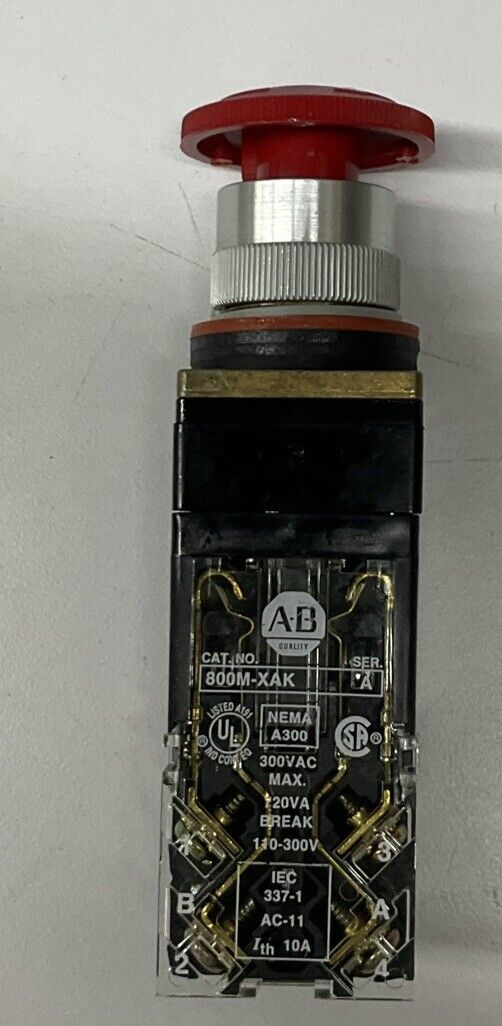 Allen Bradley 800MR-FXT6AK Red Small Twist-Release Switch