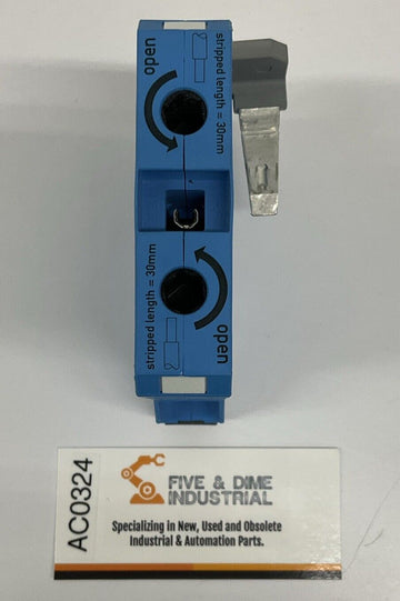 Wago 285 25 Through Terminal Blue 95mm DIN Mount