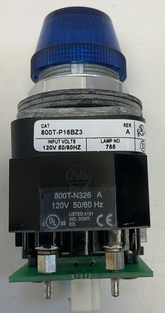 Allen Bradley 800T- P16BZ3  Illum. Push Button 120V Series T NIB