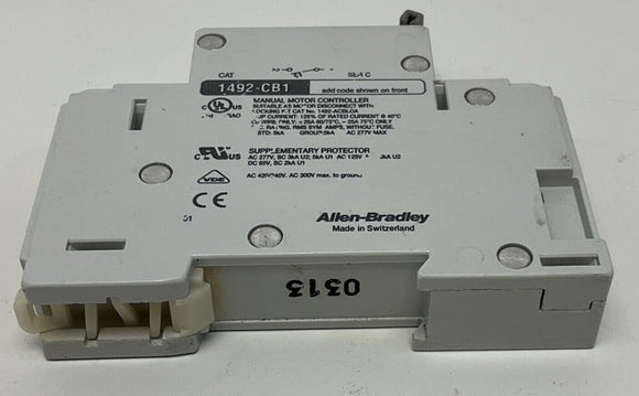 Allen Bradley 1492-CB1 G040 Circuit Breaker 4A 1 Pole