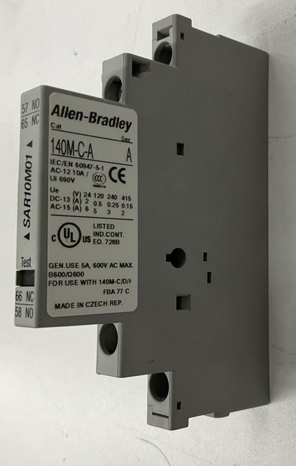 Allen Bradley 140M-C-ASAR10M01 Ser. A Trip Indication Contact 1NO, 1NC