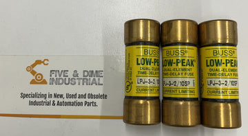 Bussmann LPJ-3-2/10SP Buss Low Peak Lot of (3)  Fuse 3-2/10A 600V - 0