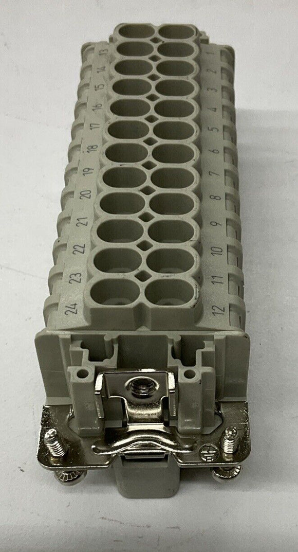Weidmuller 1211100000 HDC HE-24 24 Contact Heavy Duty Connector