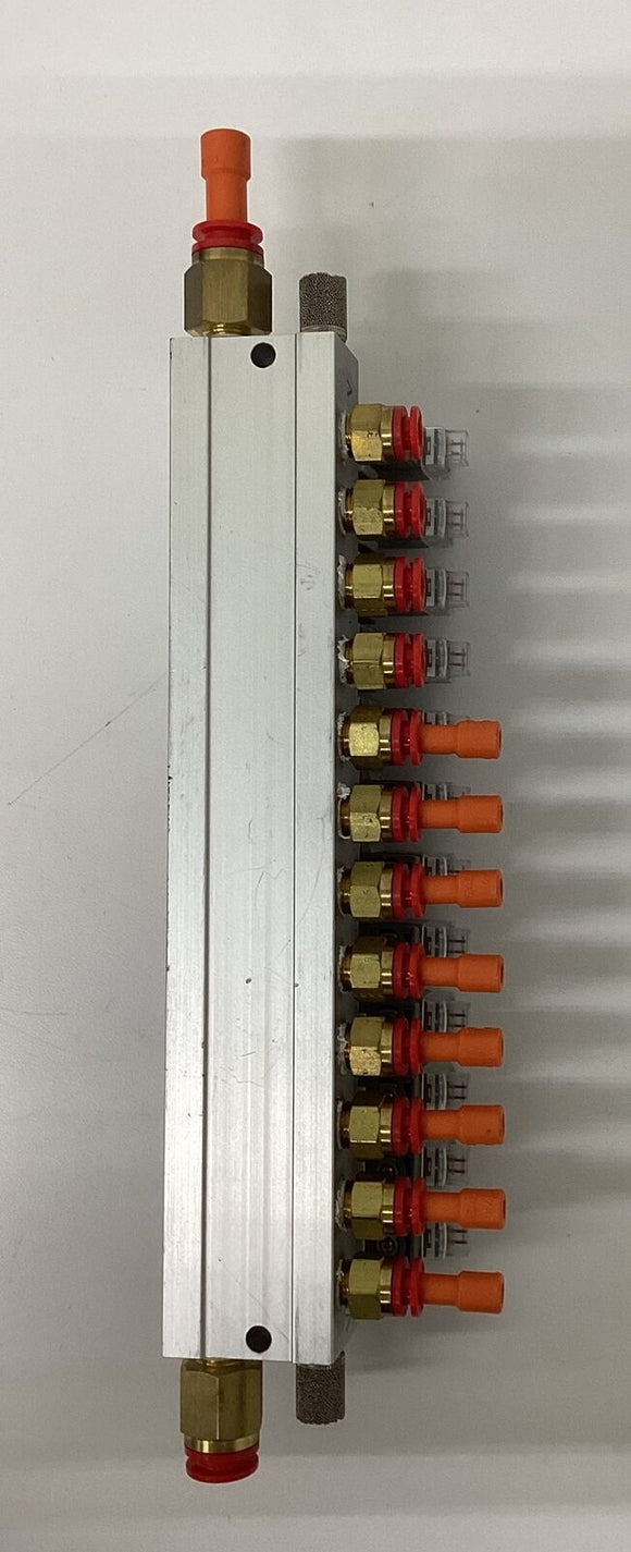 SMC SYJ514-SLOZ 12-Valve Manifold 24 Vdc