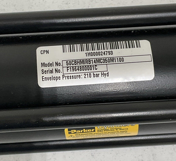 Parker 50CBHMIRB14MC350M1100 Hydraulic Cylinder 50mm Bore 350mm Stroke
