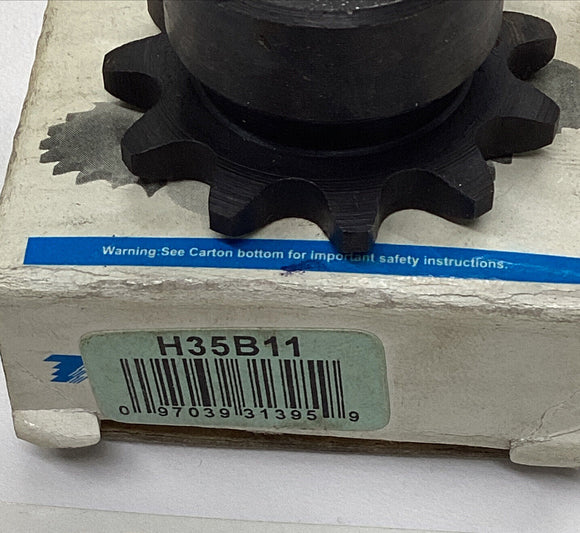 Tsubaki H35B11  Bore to Size Sprocket 3/8" Bore 11 Teeth
