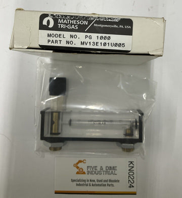 Matheson PG-1000 / MV13E101U005 Gas Flow Meter 1/4" MNPT