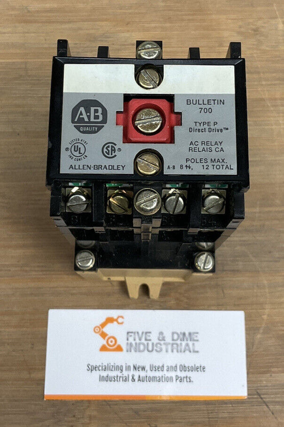 Allen Bradley 700-P000A1 Control Relay SER B 115V Coil