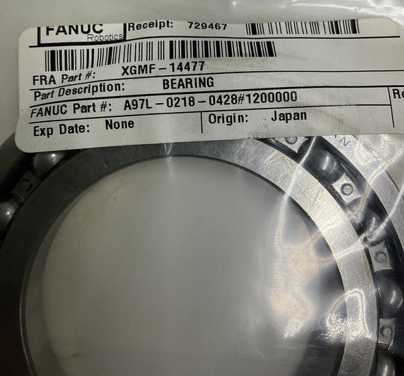 Fanuc A97L-0218-0428 #1200000 Bearing Koyo 16012