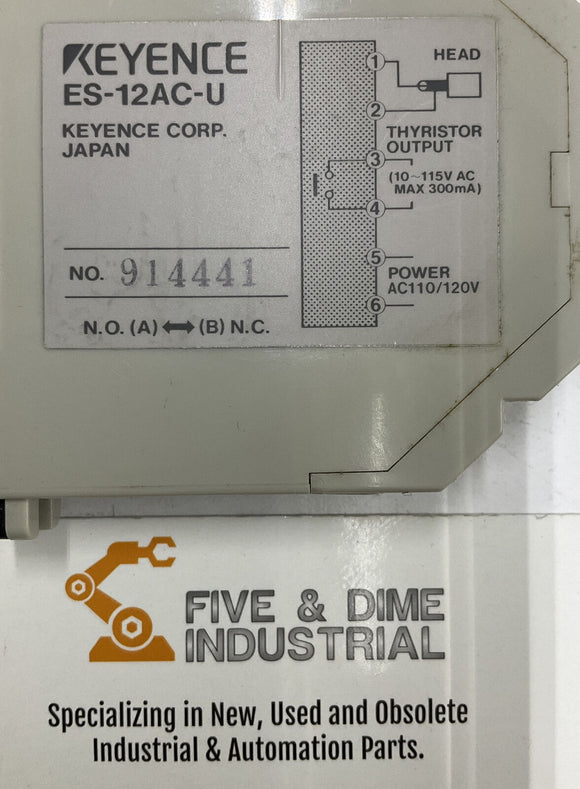 Keyence ES-12AC-U Proximity Sensor Amplifier