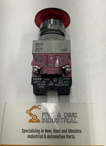 Idec AVLW49911D-R-24V Illuminated Pushbutton TW Series - 0