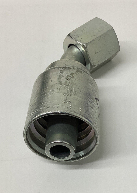 Parker 13743-8  1/2" Hose x 1/2 JIC  45 Degree Crimp Fitting