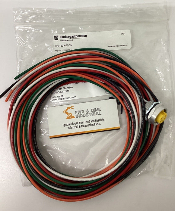 Lumberg RKF-50-677-3M  5-Pole Female Receptacle 3 Meter