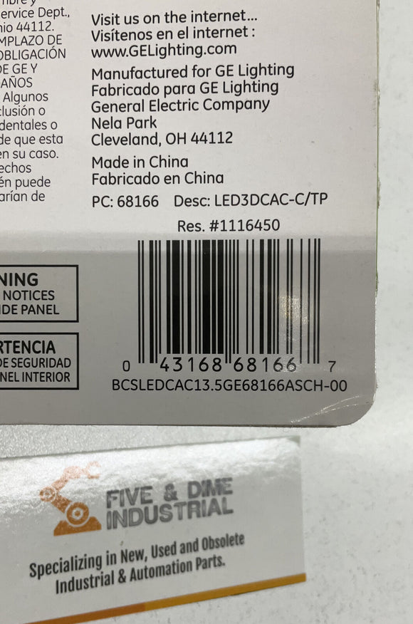 GE Led Light Bulbs LED3DCAC-C/TP Energy Smart 25 Watt Dimmable