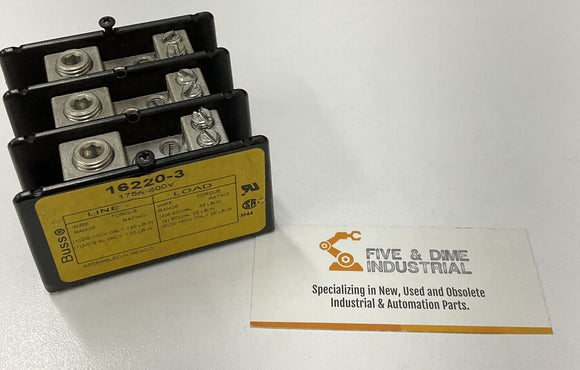 Bussmann Buss 1622-3 3-Pole Power Distribution Module