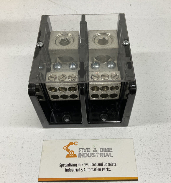 Square D 9080 LBC263106 Power Distribution Block  with Guard 380A 600V
