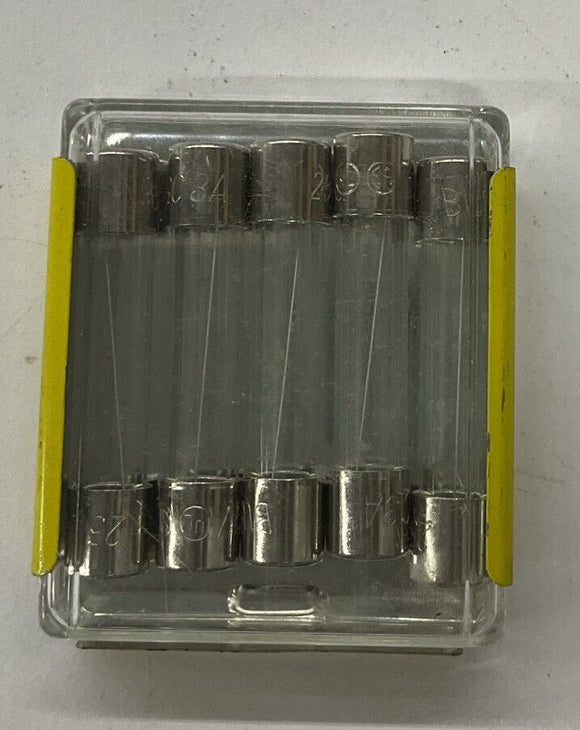 Bussmann AGC-3 Buss Glass Fuses 3A 250VAC 5-Pack