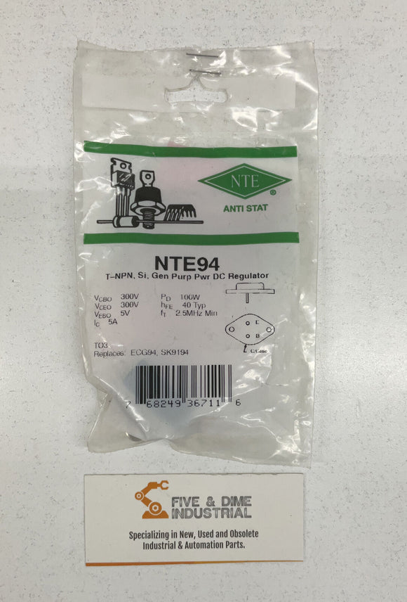 NTE  NTE94 General Purpose Power DC Regulator