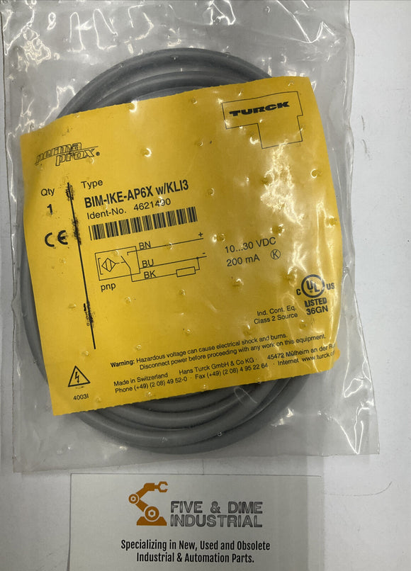 Turck BIM-IKE-AP6X Magnetic Field Sensor w/KLI3