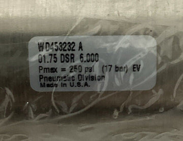 Parker WD453232-A Pneumatic Cylinder 1-3/4" Bore , 6" Stroke - 0