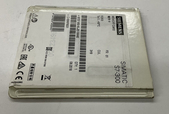 Siemens 6ES7-953-8LJ31-0AA0 512KB Memory Card