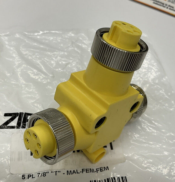 Automation Direct ZP-S1-5MFF-T Coupler 5-Pole 7/8" Male/Female/Female